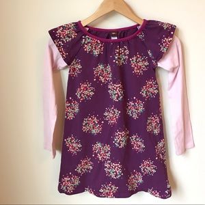 Tea Collection Purple and Pink Confetti Dress